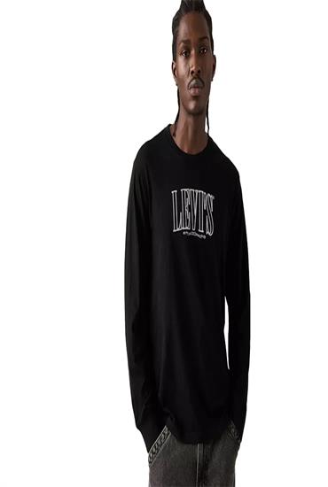 GRAPHIC TEES-rope serif logo MINERAL BLACK